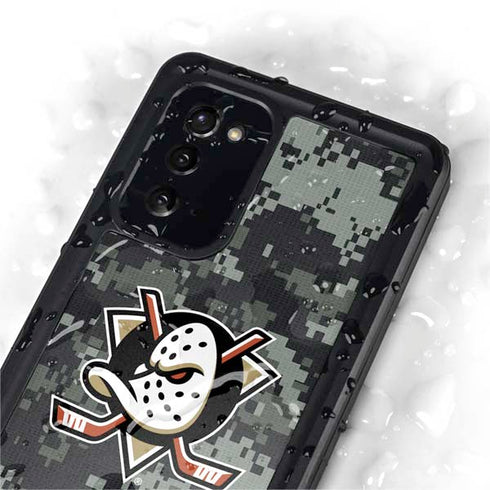 NHL Anaheim Ducks Camo Galaxy Note20 5G Waterproof Case