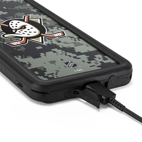 NHL Anaheim Ducks Camo Galaxy S20 Plus Waterproof Case
