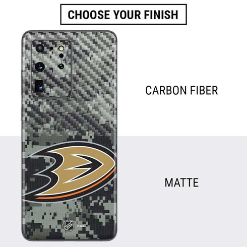 NHL Anaheim Ducks Camo Galaxy S20 Ultra 5G Skin