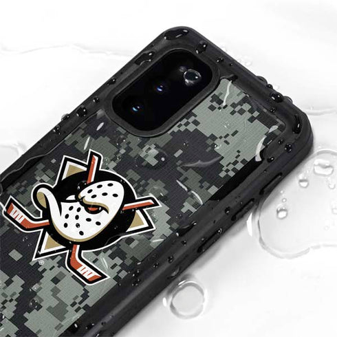 NHL Anaheim Ducks Camo Galaxy S20 Waterproof Case
