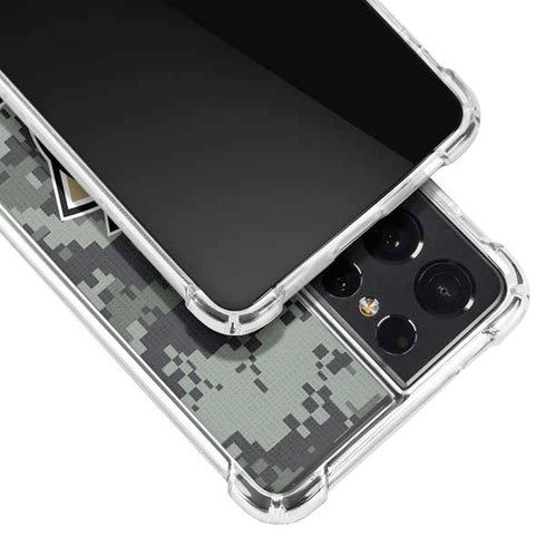 NHL Anaheim Ducks Camo Galaxy S21 Ultra 5G Clear Case