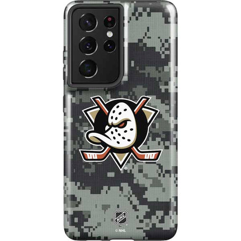 NHL Anaheim Ducks Camo Galaxy S21 Ultra 5G Pro Case