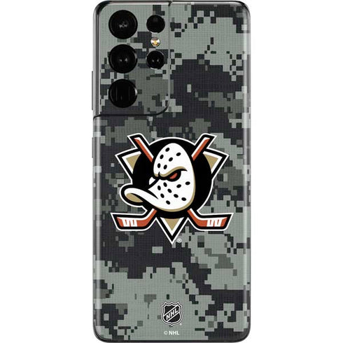 NHL Anaheim Ducks Camo Galaxy S21 Ultra 5G Skin