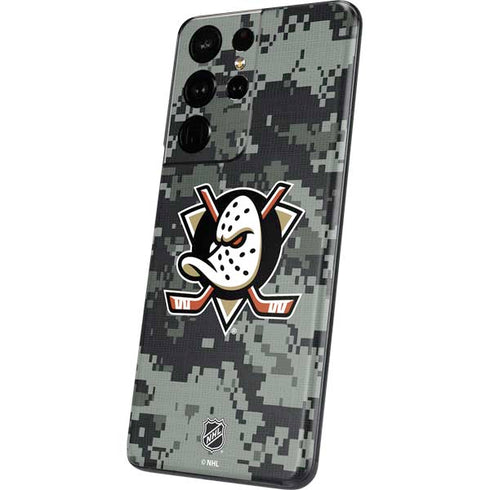 NHL Anaheim Ducks Camo Galaxy S21 Ultra 5G Skin