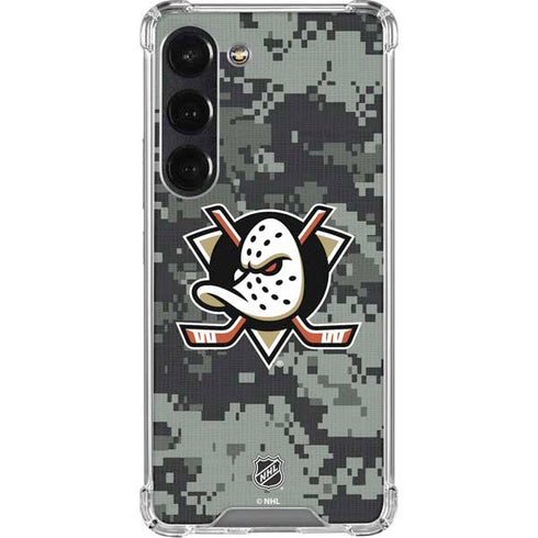NHL Anaheim Ducks Camo Galaxy S23 Clear Case