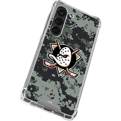 NHL Anaheim Ducks Camo Galaxy S23 Clear Case