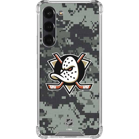 NHL Anaheim Ducks Camo Galaxy S23 Plus Clear Case