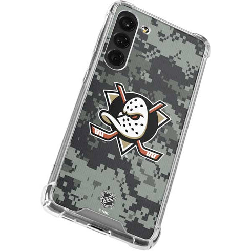 NHL Anaheim Ducks Camo Galaxy S23 Plus Clear Case