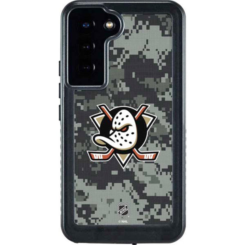 NHL Anaheim Ducks Camo Galaxy S23 Plus Waterproof Case