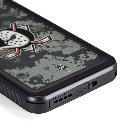 NHL Anaheim Ducks Camo Galaxy S23 Plus Waterproof Case