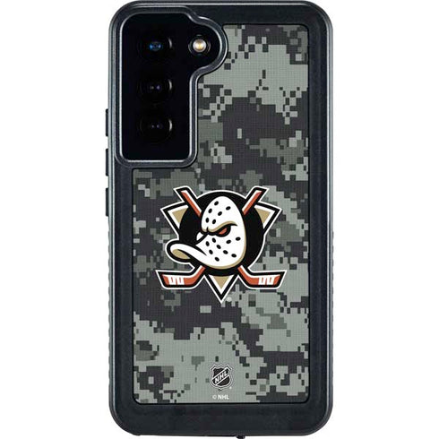NHL Anaheim Ducks Camo Galaxy S23 Waterproof Case