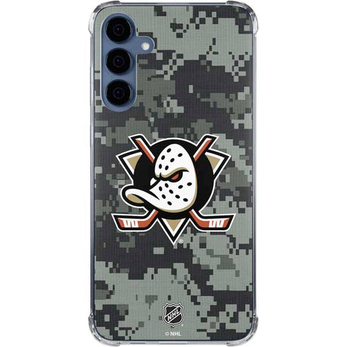 NHL Anaheim Ducks Camo Galaxy S24 Clear Case