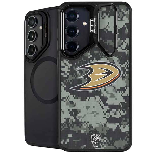 NHL Anaheim Ducks Camo Galaxy S25 Kickstand Case