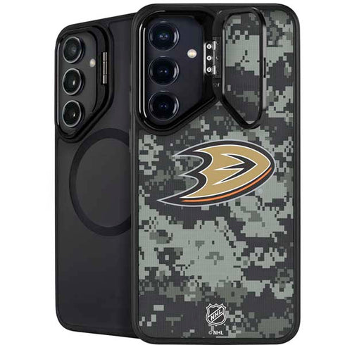 NHL Anaheim Ducks Camo Galaxy S25 Plus Kickstand Case