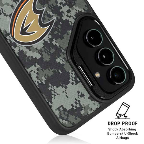 NHL Anaheim Ducks Camo Galaxy S25 Plus Kickstand Case
