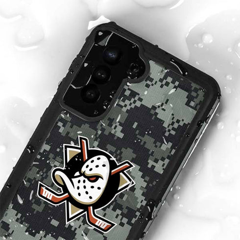 NHL Anaheim Ducks Camo Galaxy S24 Plus Waterproof Case