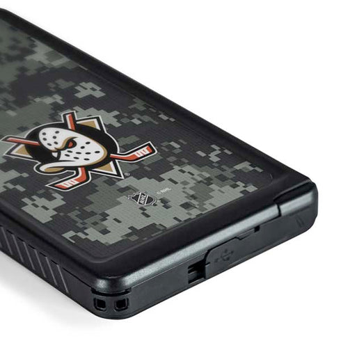 NHL Anaheim Ducks Camo Galaxy S24 Ultra Waterproof Case