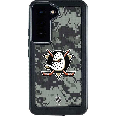 NHL Anaheim Ducks Camo Galaxy S24 Waterproof Case
