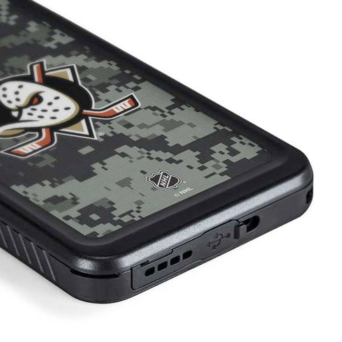 NHL Anaheim Ducks Camo Galaxy S24 Waterproof Case