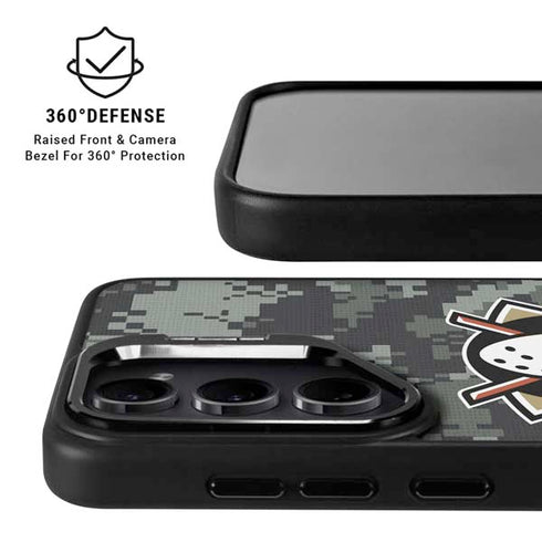NHL Anaheim Ducks Camo Galaxy S25 FE Kickstand Case