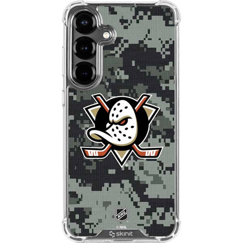 NHL Anaheim Ducks Camo Galaxy S26 Plus Clear Case