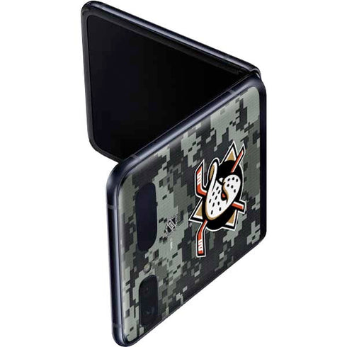 NHL Anaheim Ducks Camo Galaxy Z Flip Skin