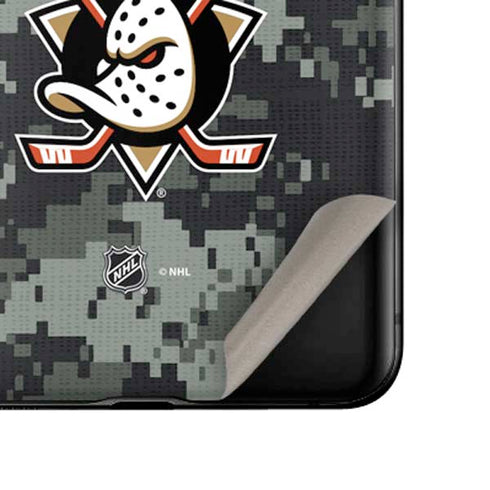 NHL Anaheim Ducks Camo Galaxy Z Flip Skin