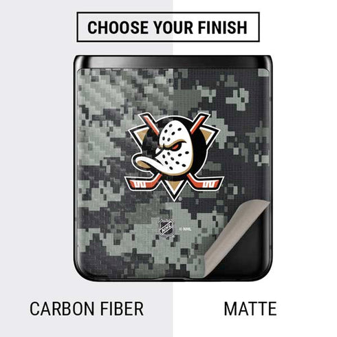 NHL Anaheim Ducks Camo Galaxy Z Flip Skin