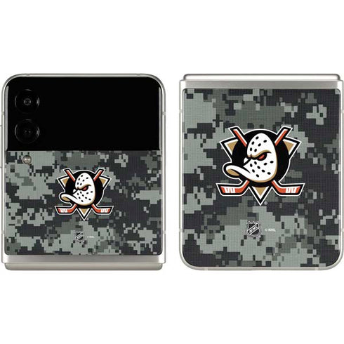 NHL Anaheim Ducks Camo Galaxy Z Flip3 5G Skin