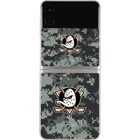 NHL Anaheim Ducks Camo Galaxy Z Flip3 5G Skin