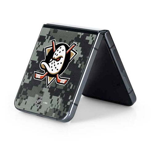 NHL Anaheim Ducks Camo Galaxy Z Flip5 5G Skin