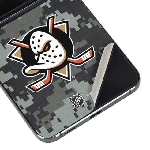 NHL Anaheim Ducks Camo Galaxy Z Flip5 5G Skin