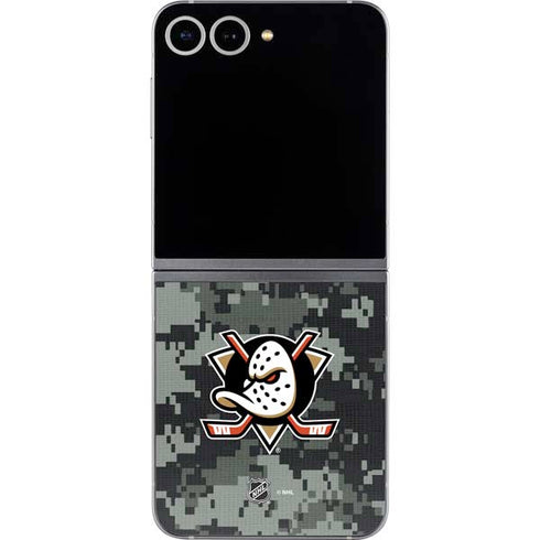 NHL Anaheim Ducks Camo Galaxy Z Flip6 Skin