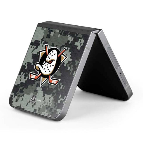 NHL Anaheim Ducks Camo Galaxy Z Flip6 Skin