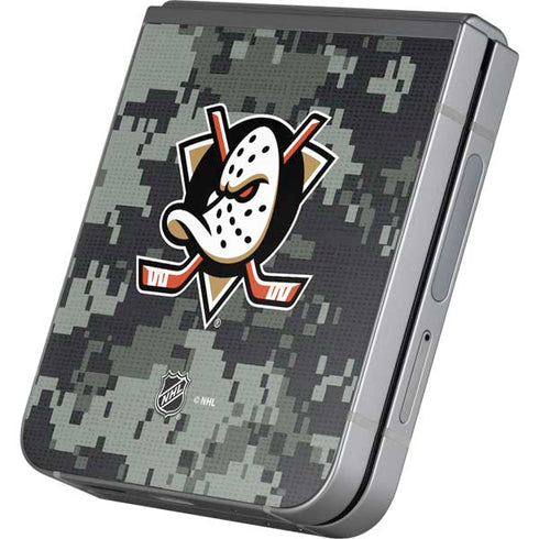 NHL Anaheim Ducks Camo Galaxy Z Flip6 Skin