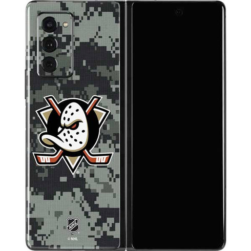 NHL Anaheim Ducks Camo Galaxy Z Fold2 5G Skin