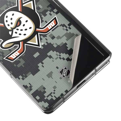 NHL Anaheim Ducks Camo Galaxy Z Fold2 5G Skin
