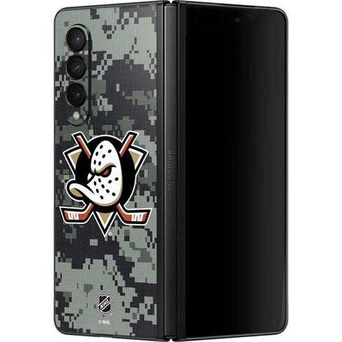 NHL Anaheim Ducks Camo Galaxy Z Fold3 5G Skin