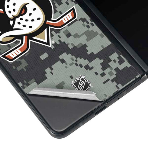 NHL Anaheim Ducks Camo Galaxy Z Fold3 5G Skin