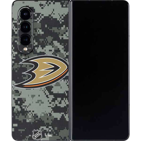 NHL Anaheim Ducks Camo Galaxy Z Fold4 5G Skin