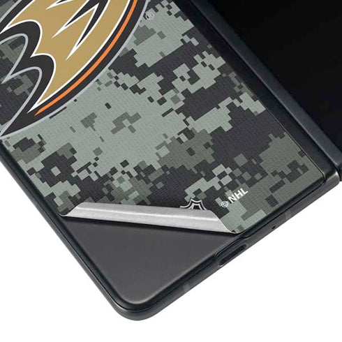 NHL Anaheim Ducks Camo Galaxy Z Fold4 5G Skin