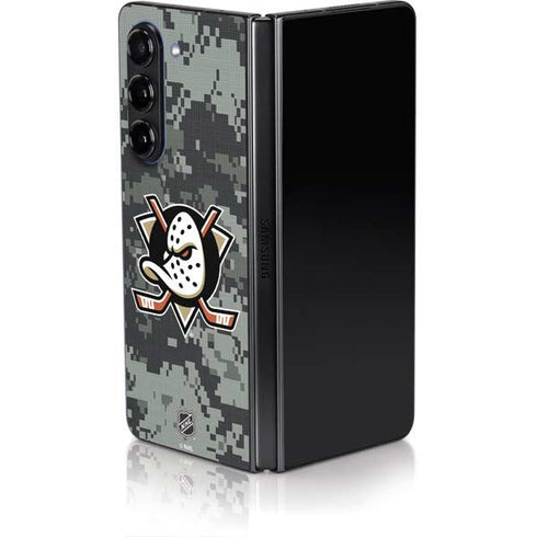 NHL Anaheim Ducks Camo Galaxy Z Fold5 5G Skin