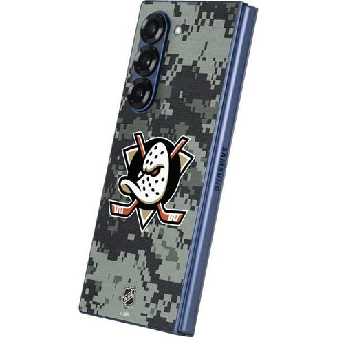 NHL Anaheim Ducks Camo Galaxy Z Fold6 Skin