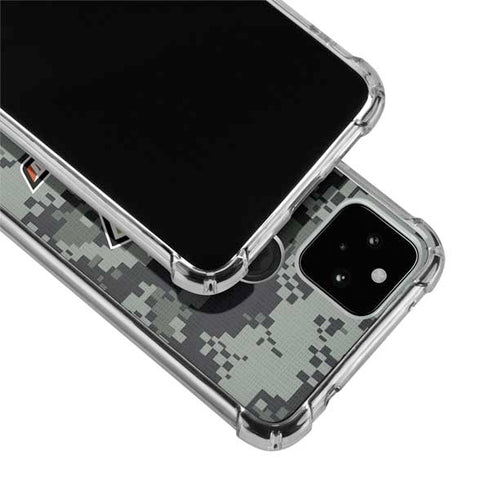 NHL Anaheim Ducks Camo Google Pixel 5 Clear Case