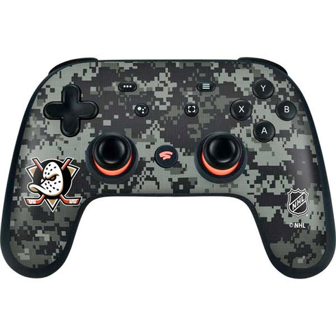 NHL Anaheim Ducks Camo Google Stadia Controller Skin