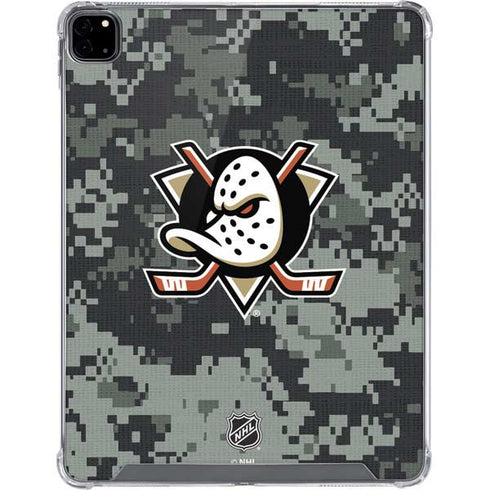 NHL Anaheim Ducks Camo iPad Pro 12.9in (2020) Clear Case