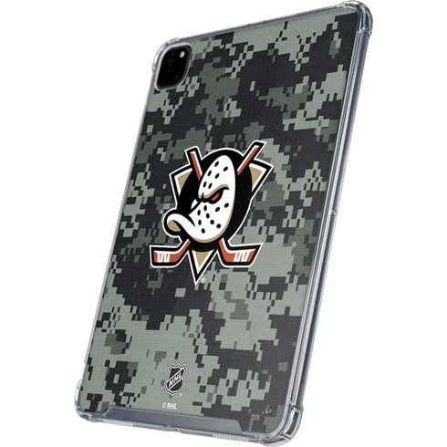 NHL Anaheim Ducks Camo iPad Pro 12.9in (2020) Clear Case