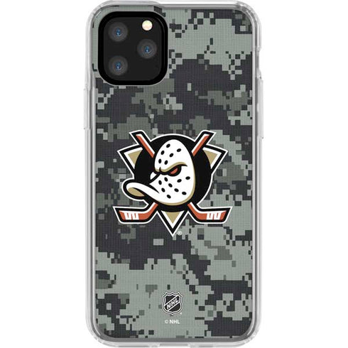 NHL Anaheim Ducks Camo iPhone 11 Pro Clear Case