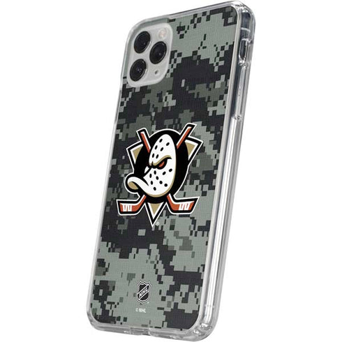 NHL Anaheim Ducks Camo iPhone 11 Pro Clear Case