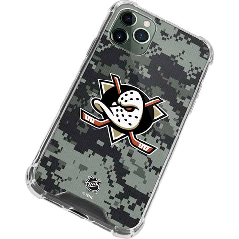 NHL Anaheim Ducks Camo iPhone 12 Pro Clear Case